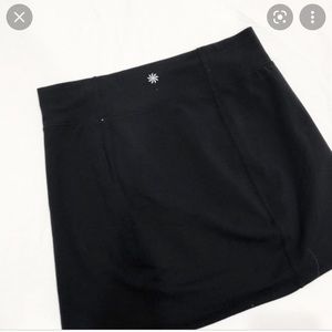 Athleta stretch black mini skirt